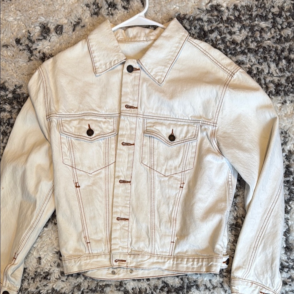 Brandy Melville white denim jacket